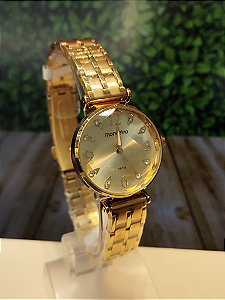 Relogio feminino Mondaine dourado - 32773LPMVDE1