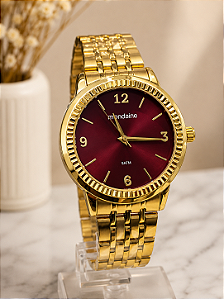 Relogio feminino Mondaine dourado 32919LPMVDE2