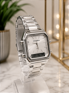 Relogio feminino Mondaine prata 32216L0MVNE3