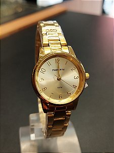 Relogio feminino Mondaine dourado 32723LPMVDE1