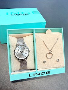 Kit Relógio Feminino Lince LRMH009L30