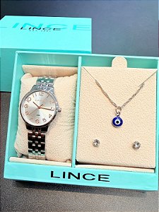 Kit Relógio Feminino Lince LRMH008L30