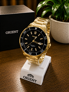 Relógio Dourado Orient Masculino - MGSS1266P1KX