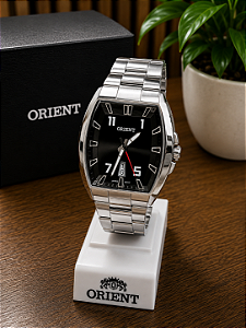 Relógio Masculino Quadrado Orient Prata - GBSS1054 P2SX