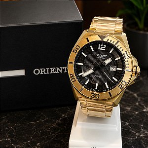 Relógio Masculino Orient Dourado - MGSS1292 (SOLAR TECH)
