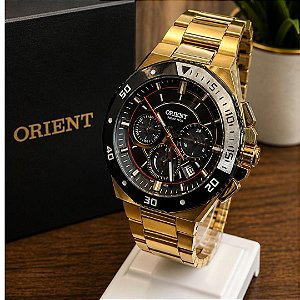 Relógio Masculino Orient Dourado - MGSSC065 (SOLAR TECH)