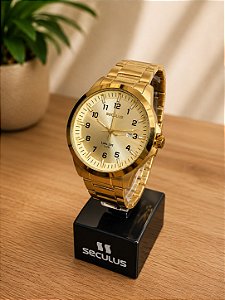 Relogio Masculino Seculus Dourado 44321GPSVDA3