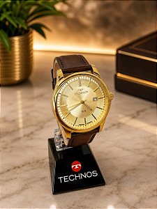 Relogio masculino Technos de couro masculino 2115TYH/0X