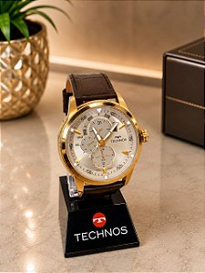 Relogio masculino de couro marron 6P57AC/2C