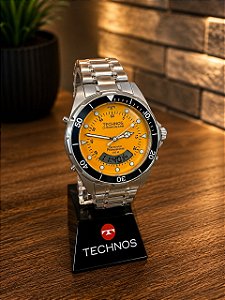 Relogio masculino Technos prata SKYDIVER WT2060AB/1Y