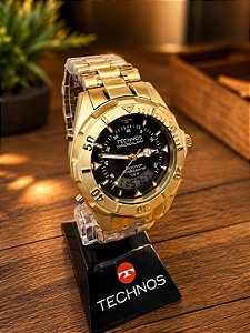 Relogio masculino Technos dourado SKYDIVER WT2050AFN/1P