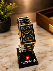Relogio feminino Technos cerâmica preto 2015CF/4P