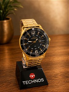 Relogio masculino Technos dourado 2115LAJS/1P