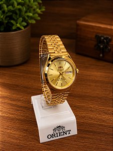 Relogio feminino Dourado Orient EM03-A0NH