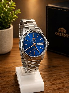 Relogio Masculino Orient prata automatico 469WA3NHA1SX