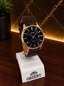 Relogio masculino Orient de couro marron MGSC1017D1NX