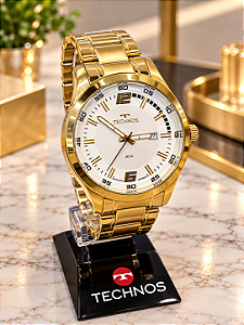 Relogio masculino Technos dourado 2115UBG/1K
