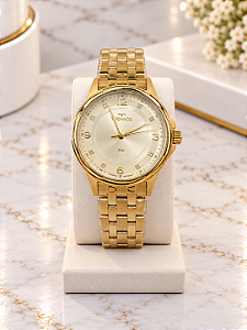 Relogio Technos Classico Dourado 2035MVH/1X