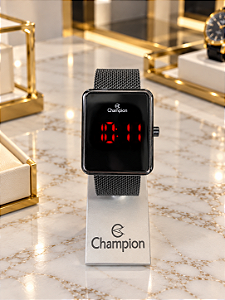 Relógio Champion Unissex Digital Led Grafite Ch40080C