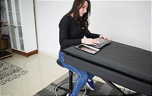 Cadeira de Cabeleireiro Sofia Encosto Reclinável Marri - Cosmobel Móveis