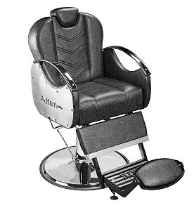 Poltrona Barber Alfa Delux Base Cromada