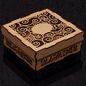 Caixa de MDF vazada com Tampa