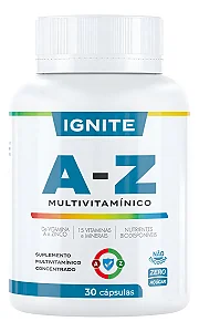 Ignite A-z 30 Cápsulas Vitamina E Minerais Essenciais Sem Sabor