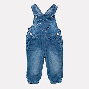 Jardineira Jeans Bebê Mania Kids