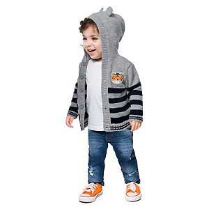 Casaco Tricot Infantil Masculino Kyly