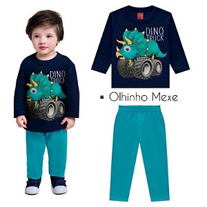 Conjunto Infantil Moletom Pelúciado Masculino Kyly