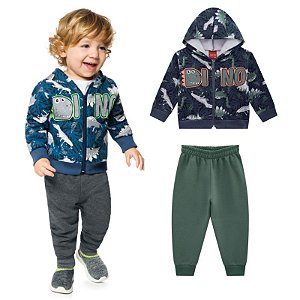 Conjunto Moletom Infantil Masculino Kyly