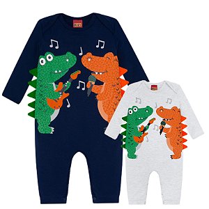 Macacão Bebê Cotton Masculino Kyly