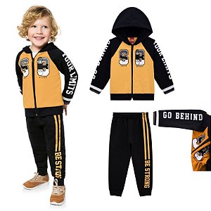 Conjunto Infantil Moletom Pelúciado Masculino Kyly