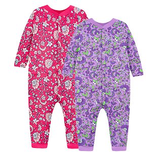 Macacão Bebê Floral KYLY em Meia Malha