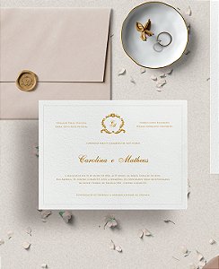 Convite de casamento - clássica (c)