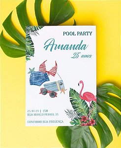 Convite de Aniversário ou Identidade Visual - Pool Party [Artes Digitais]