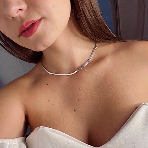 Colar de Prata Laminada