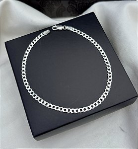 Pulseira de Prata Grumet - 3mm e 21cm