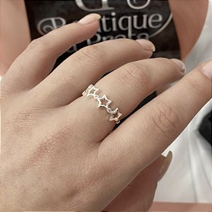 Anel de Prata Estrela