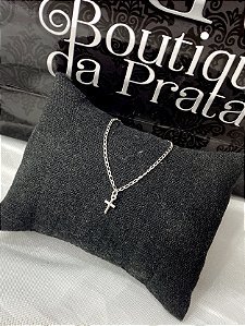 Pulseira de Prata Kids Cruz