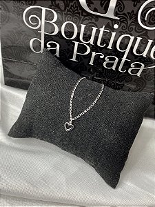 Pulseira de Prata Kids Coração