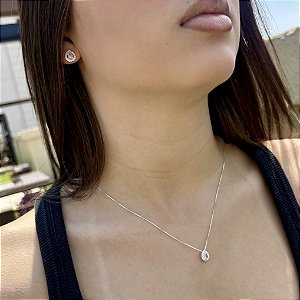 Conjunto de Prata Gota