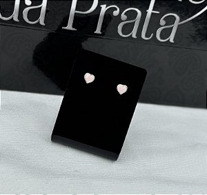 Brinco de Prata Infantil Coração