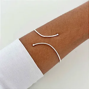 Bracelete de Prata Liso