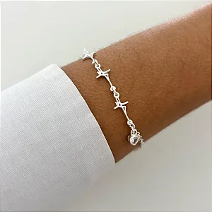 Pulseira de Prata Fé