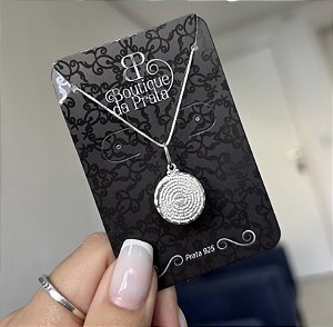Pingente de Prata Oração Pai Nosso