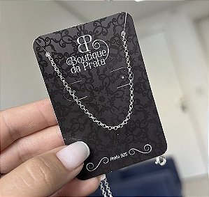 Corrente de Prata Portuguesa 40cm