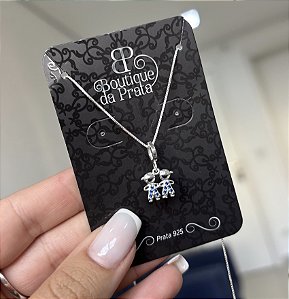 Colar de Prata 2 Meninos