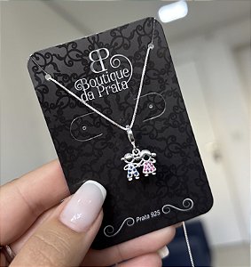 Colar de Prata Filhos Casal