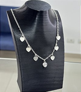 Colar Choker de Corações